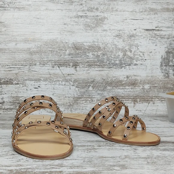 🟦NIB Dolce Vita Pinta Cafe Studded Strappy Slide Sandal - Picture 10 of 16